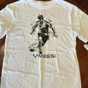 Boys size XL Messi Tshirt 
Never worn with tags